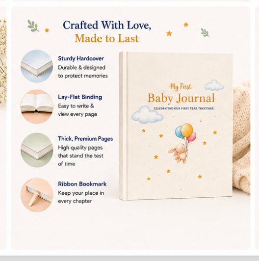 Baby Memory Book – First Year Keepsake
