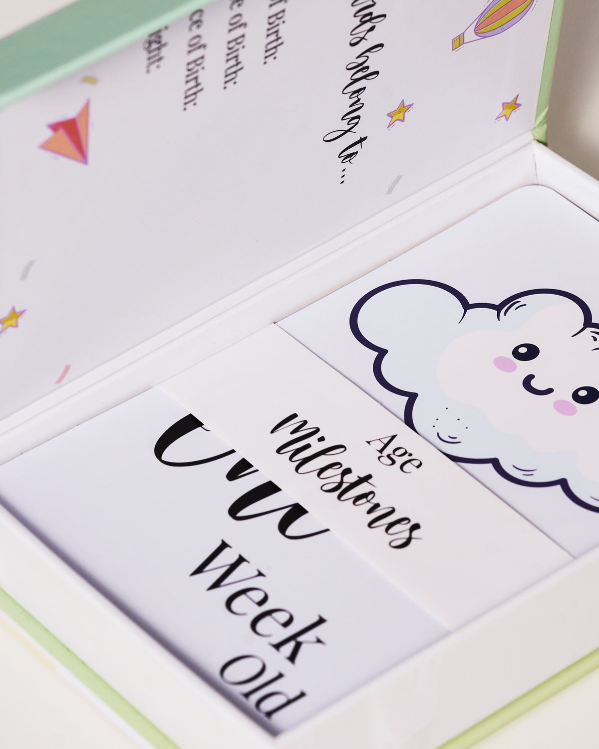 Baby Milestone Celebration Cards + Stickers