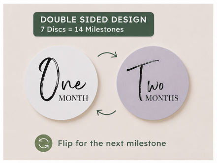 Baby Monthly Milestone Disc Set