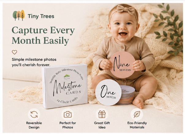 Baby Monthly Milestone Disc Set