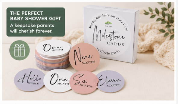 Baby Monthly Milestone Disc Set