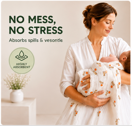Bamboo Cotton Muslin Swaddle Blanket