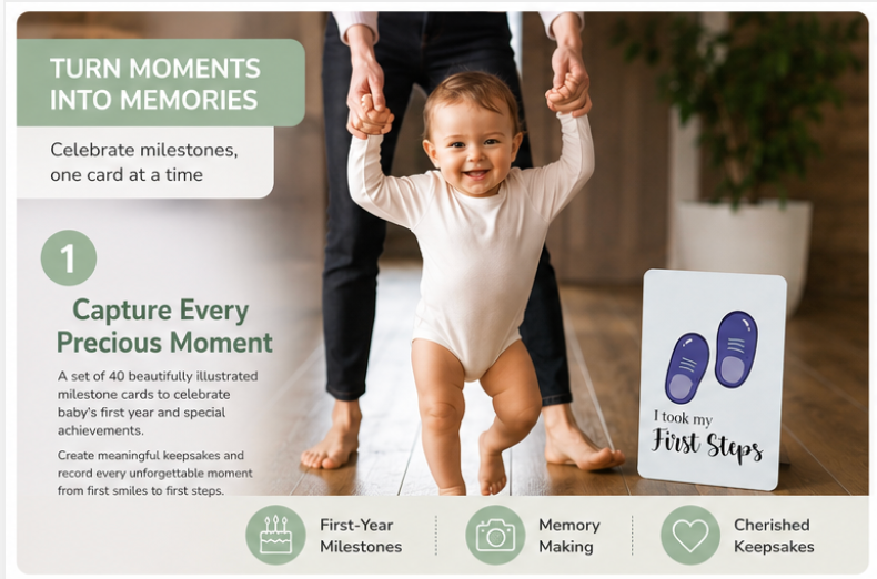 Essential Baby Milestone Cards