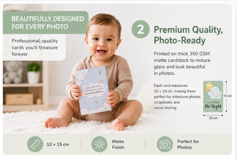 Essential Baby Milestone Cards