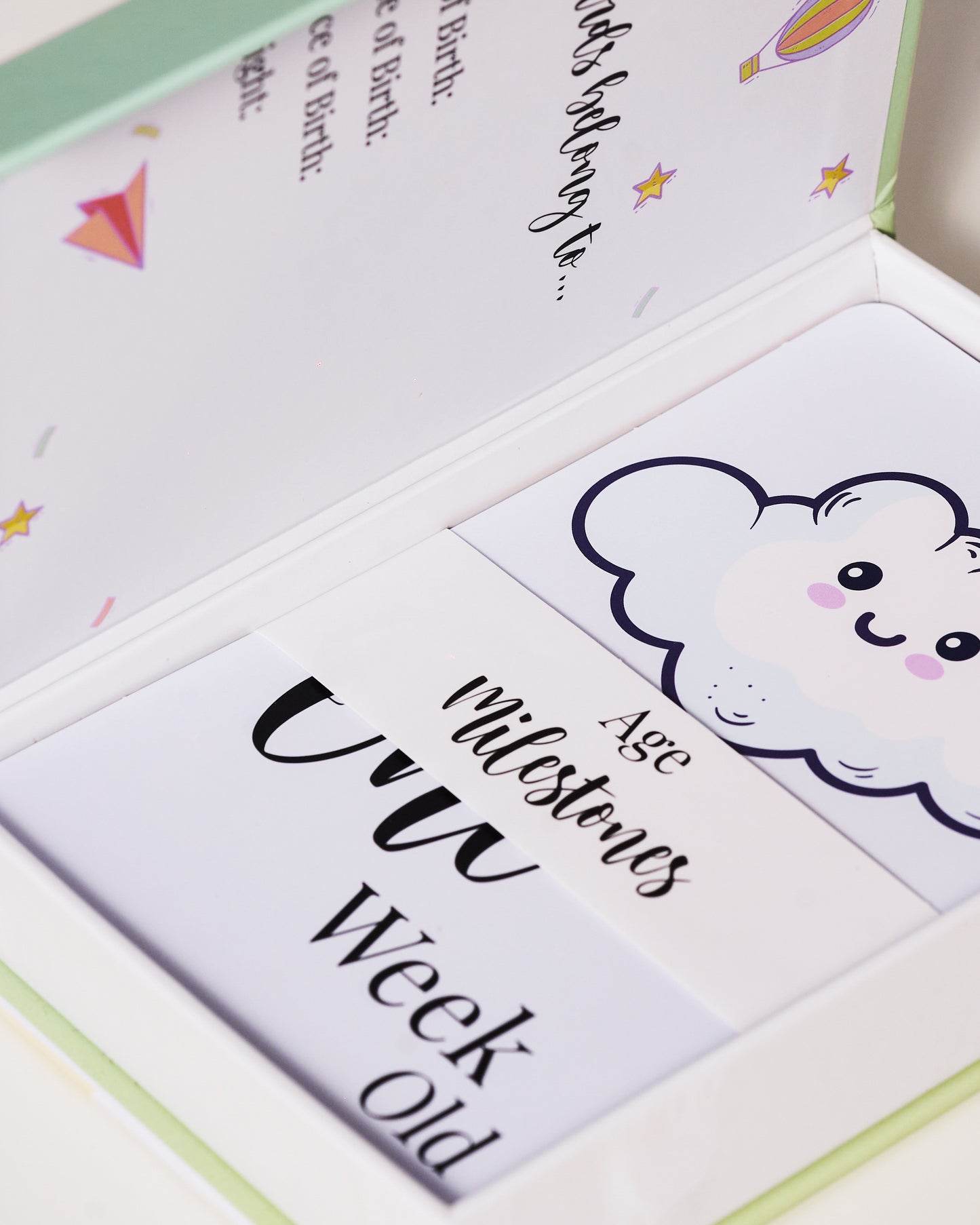 Baby Milestone Celebration Cards + Stickers