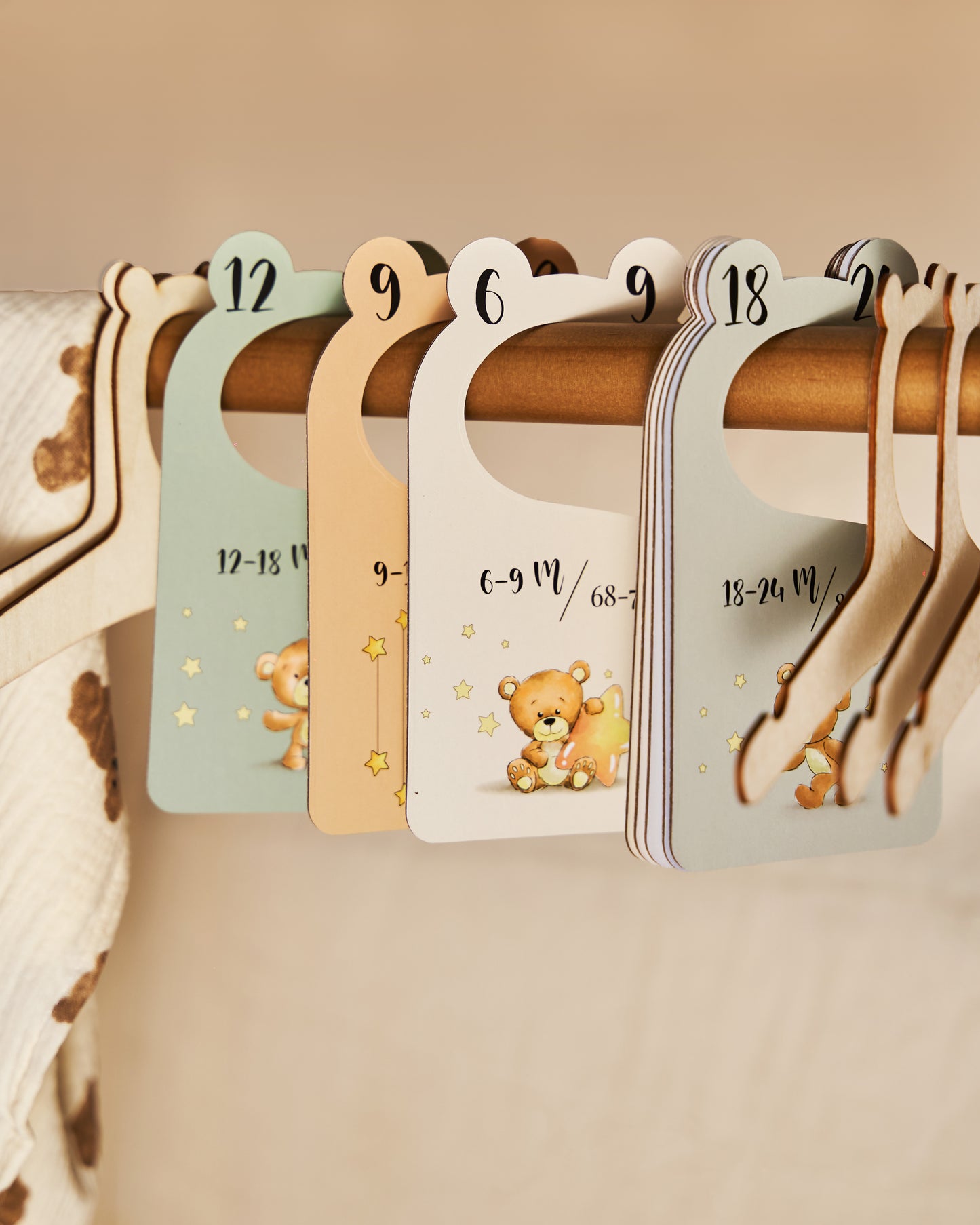 Baby Closet Dividers - Teddy Edition