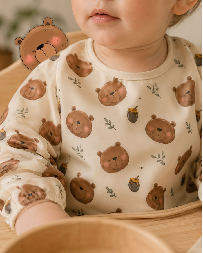 Long Sleeve Bib - Teddy